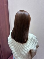 アクセ 顔周りカットモテ髪抜け感ロングヘア髪質改善トリートメント