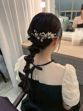 ヘアメイクアンドフォトスタジオ ベストシーン 有楽町 東京交通会館 編み下ろし
