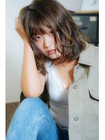 ミル 今治(1003 mille IMABALI)&nbsp;ウェットな質感とリバースカールのラフなルーズヘア[1001mille]