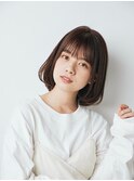  ボブ/カーキグレージュ/大人かわいい[恵比寿/恵比寿駅]