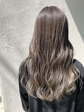 アールズ ヘアー(R s hair) オリーブベージュ×ロング