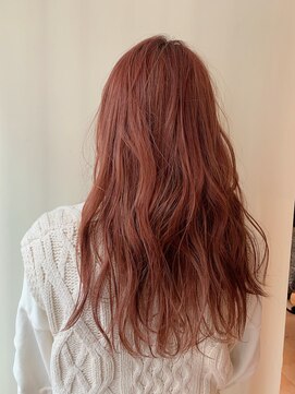 アソビ 表参道(ASOBI) 韓国風カラー　ピンクボルドー　波まきウェーブ