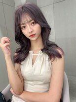 ジーナ 名駅(XENA.)&nbsp;《xena/中島》silver purple × レイヤーカット