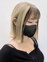 トルネード(TORNADO) フェイスフレーミング前髪インナーブラックホワイトベージュS101