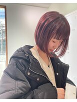 クルト バイ マルカ(KURT by MARUCA)&nbsp;Haruka ミニボブ｜ベビーピンク/ぱっつん前髪/20代30代40代50代