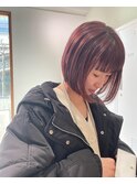 Haruka ミニボブ|ベビーピンク/ぱっつん前髪/20代30代40代50代