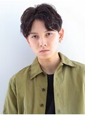 【Gallica】束感ニュアンスパーマ/メンズモテ髪センターパート