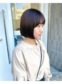 ぱつっとボブ×顔まわりカット