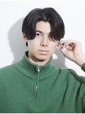 センターパート／ニュアンスパーマ