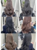 韓国風レイヤースタイル☆ブリーチなしダブルカラー20代30代40代