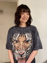【ニラサキユウマ】ミディアムパーマ×ブラウンカラー