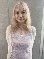 ペレ 梅田(PELE) 前髪/アンブレラカラー/こなれミディ/イメチェン/ウェーブパーマ