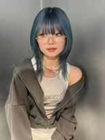 ペレ 梅田(PELE) 前髪/アンブレラカラー/こなれミディ/イメチェン/ウェーブパーマ