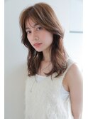 愛されブランジュレイヤーカット似合わせ顔周りシースルーバング