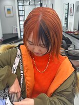 ジルスタジオ(JILL STUDIO)&nbsp;JILL STUDIO デザインカラーオレンジ×ショート