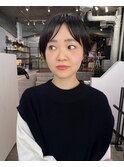 ショートヘア ダークトーンカラー