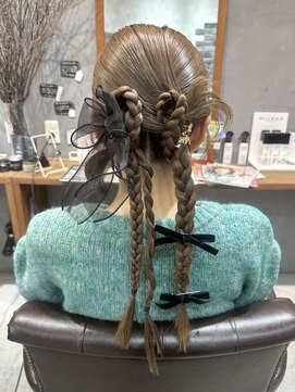 アルモヘアヴォーグ 静岡(ALMO hair VOGUE) ALMO◎結婚式ヘアアレンジ【三つ編み込み】