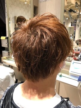 ビス リアン 川口店(Vis lien) ブリーチなしダブルカラーアプリコットオレンジ