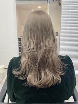 ミーム 原宿 表参道(meme) !ダブルカラーハイトーンミルクティーベージュグレージュ#原宿