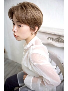 グランアージュ ネオ 船橋北口店(grandage neo) ハンサムショート/前髪なしセンターパート/グレージュ/髪質改善