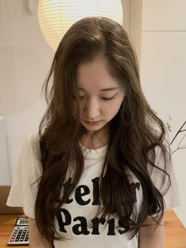 ライン(LINE) ブリーチなしダブルカラー/オリーブベージュ