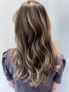 ヘアーラニッシュ 東松戸店(hair Lanish) バニラベージュ/20代30代40代/バレイヤージュカラー