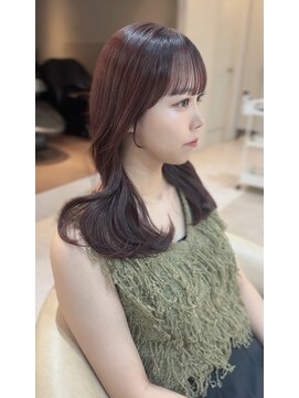 シックスバイギンザロンド 名古屋(six by ginza Lond) ワインレッド 盛れる顔周り