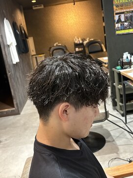 スウェル 柏店(Swell) 柏/ツイストスパイラルパーマ/ブルーブラック/フェザーパーマ