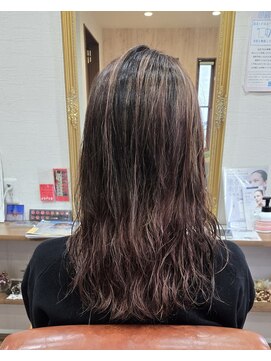 ピンクハイライトスタイル