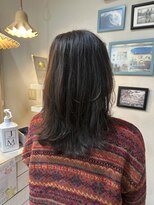 エルデ ナインズ ヘアー スタンド 川口店(elde 9's HAIR STAND)&nbsp;似合わせカット/黒髪カタログ/ミディアムレイヤーカット