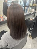 レイヤーカット顔まわりストレートロングレイヤー