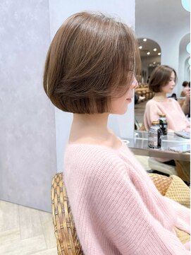 ティエラ 原宿 表参道(Tierra) 【原宿表参道 王道ベージュブラウンと毛流れのある質感ボブ】