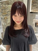 ザザ ZA/ZA 目白&nbsp;【春におすすめ♪レイヤー×ワインレッド】目白美容室