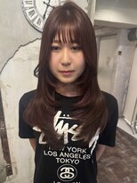 ヴィークス ヘア(vicus hair)&nbsp;顔まわりレイヤー×ピンクラベンダーブラウン