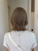 サラ 新宮店(SARA)&nbsp;【新宮　古賀　東区】ミルクティーベージュ×レイヤーボブ