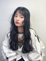 アンサム リリー(UNSOME Lille) ロングウェーブ/ベビーバング/ダークグレー