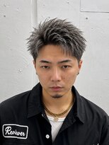 メンズ ラピス(Men's Lapis) 大人ハイトーン 短髪 シルバーアッシュ
