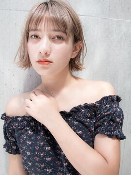 ルティア(Lutia) ダブルカラー ハイライト シースルーバング