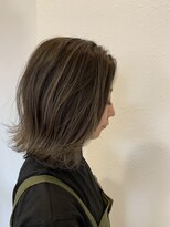 ヘアーデザインディアー(hair design Dear～)&nbsp;人気の切りっぱなしバレイヤージュカラー