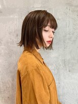 ヌイ 横浜(nui)&nbsp;外はねボブ_ボブルフピンクベージュクールショート