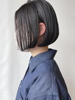 モリオフロムロンドン 原宿本店(morio from London) 【morio 原宿】大人黒髪ボブ 耳かけ 前下がり