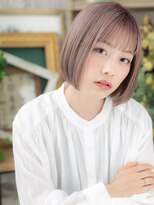 カバーヘア ブリス 川口(COVER HAIR bliss) ヴェールカラー大人可愛い小顔前下がりボブTa1川口10代20代30代