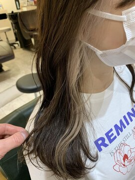 アクト 三鷹店(ACT) インナーカラー　　イヤリングカラー　ベージュ