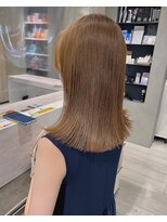 ヘアー ミッション 心斎橋店(hair Mission) 上品やわらかミルクティーベージュ