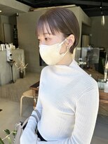 ヘアー アイス ルーチェ(HAIR ICI LUCE)&nbsp;ラベンダーベージュショートヘア/落合