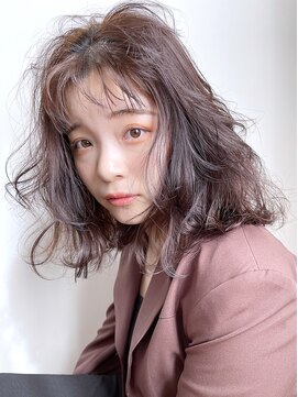 アイティーバイアルバム 藤沢店(IT by ALBUM) ふわふわボブ_チェリーブラウンフェミニンロング_8896