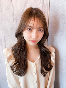 ルームバイシー 新宿(Loom. by Sea) 韓国前髪×ブラウンアッシュ【韓国ヘア/新宿/髪質改善/束感】