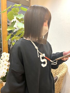 エン(en) 切りっぱなし×グレージュ