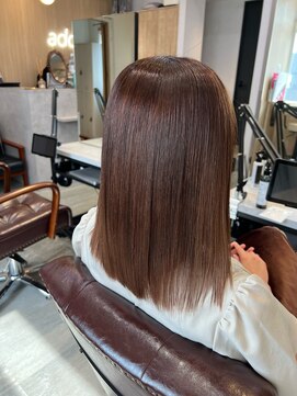 アディクト 東陽町西口(addict) サラサラになる縮毛矯正＿ダークブラウン＿ミディアム［東陽町］