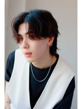 ソイクフ 四条大宮店(SOY-KUFU) アッシュブラックマッシュパーマウルフカルマパーマ